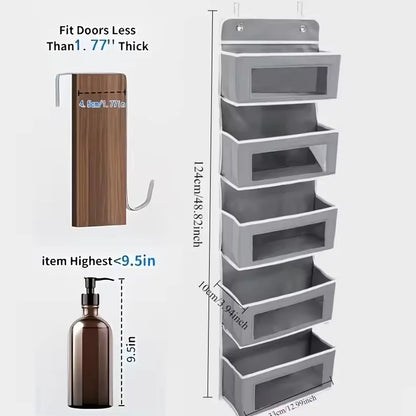 Over-The-Door Hanging Organizer - Extra Large Multi-Layer Storage Bag for Toys Dorm Room Essentials & Closet Organization System
