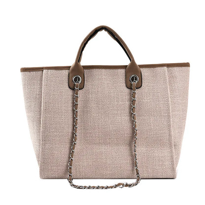 2025 Female Large Capacity New European American Bucket Bag Handheld Single Shoulder Diagonal Cross Chain Tote Bag