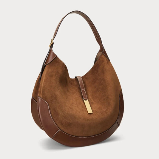 New Suede Vintage Women Shoulder Bag Luxury Women Bags Ladies Large Capacity Tote Underarm Bag Large Capacity Tote Bag