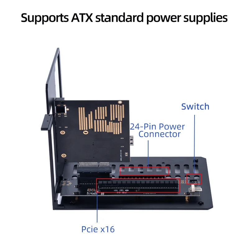 eGPU Thunderbolt 4/3 TB3/TB4 To PCIe X16  GPU Dock External Graphics USB4 NUC Laptop Gaming  Bracket