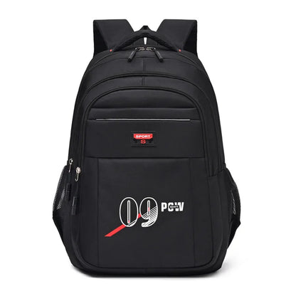 Backpack Men's Simple Large Capacity Junior High School Student School Bag Outing Travel Computer Double Shoulder Bags On Sale