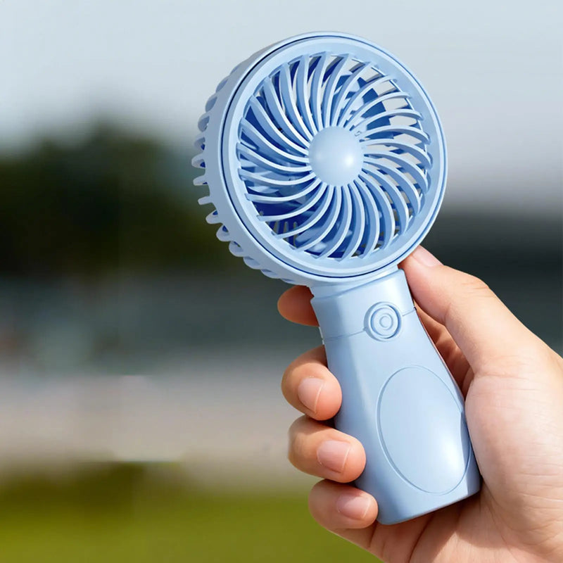 Portable Fan Convenient Mini Pocket Fan for Summer Outdoor Travel Home Offic Handheld Fan Lightweight Rechargeable
