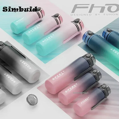 Gradient Water Bottle - 1000ml/500ml/650ml/750ml Capacity Outdoor Camping Drinking Travel Portable Gym Fitness Jugs