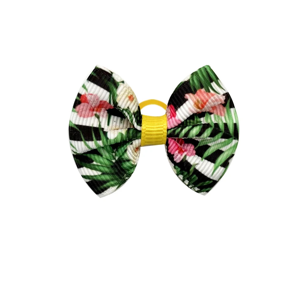 50/100pcs Summer Dog Hair Bows Pet Dog Hair Accessories Rubber Band Dog Accessories Pet Supplies Small Dog Bows Dogs Hair Bows