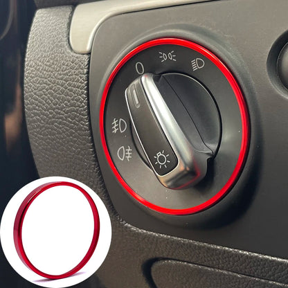 For Volkswagen Polo Golf MK5 MK6 Jetta Beetle Passat T-Cross T-ROC Atlas Eos Magotan Headlight Switch Knob Trim Ring Recessed