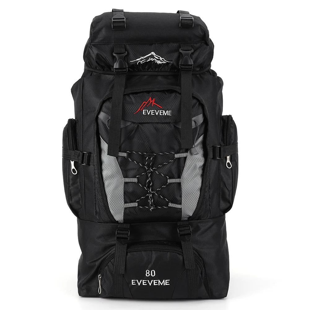 80L wasserdichter Wanderrucksack, Campingrucksack, Trekkingrucksack, großer Reiserucksack für Herren, Outdoor-Sport- und Bergsteigerrucksack