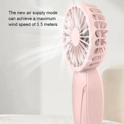 Portable Handheld Mini Fan, USB Rechargeable Small Pocket Fan for On-The-Go, Cute ABS Lightweight Design, Personal Cooling