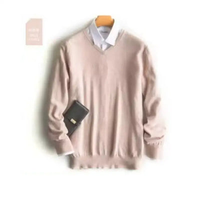 Cashmere Cotton blend sweater men pull homme 2025 autumn winter sweter clothes sueter hombre man pullover sweaters