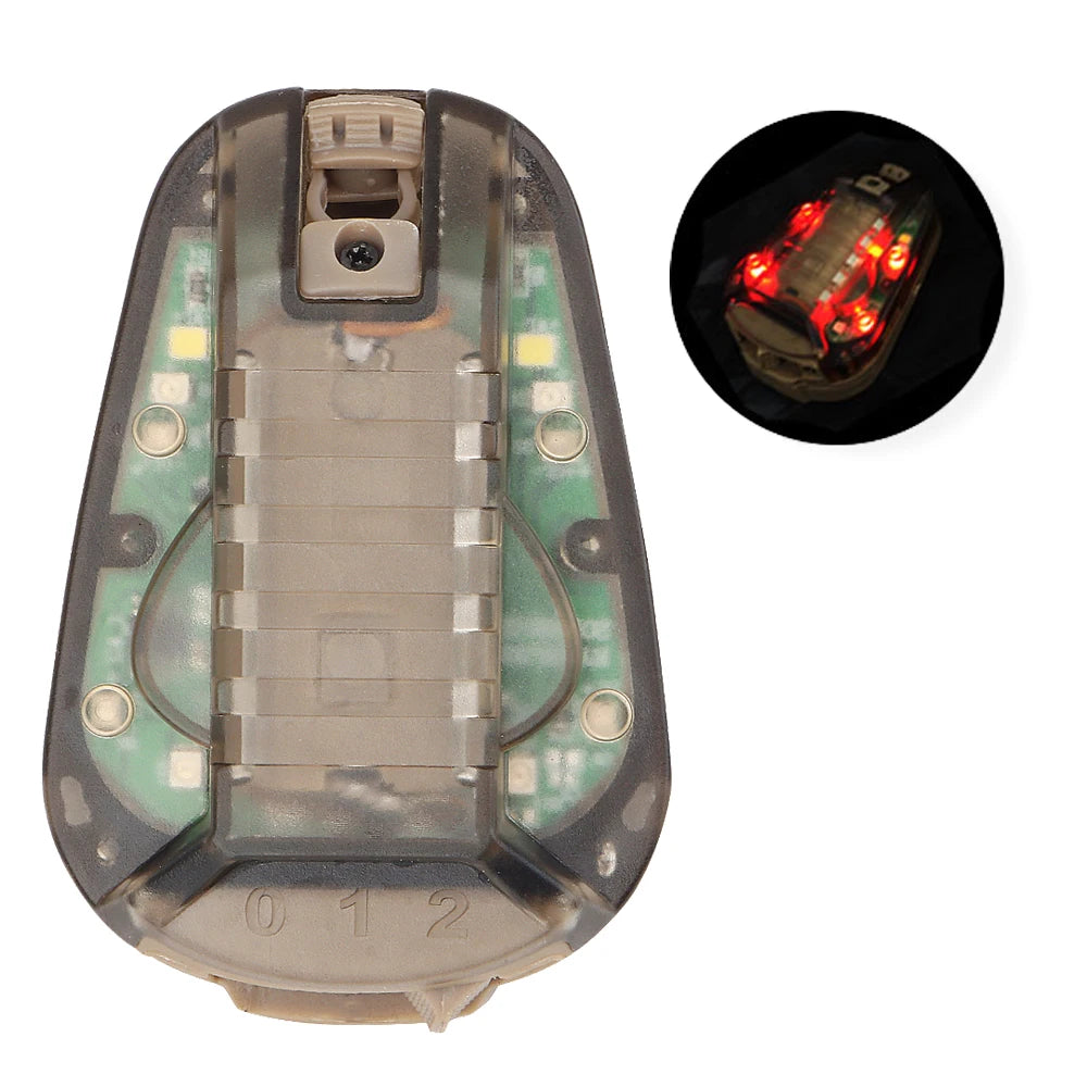 Tactical Helmet Light Green Red Strobe Waterproof Outdoor Survival Safety Signal Flash Lamp Hunting Militar Airsoft LED Lights