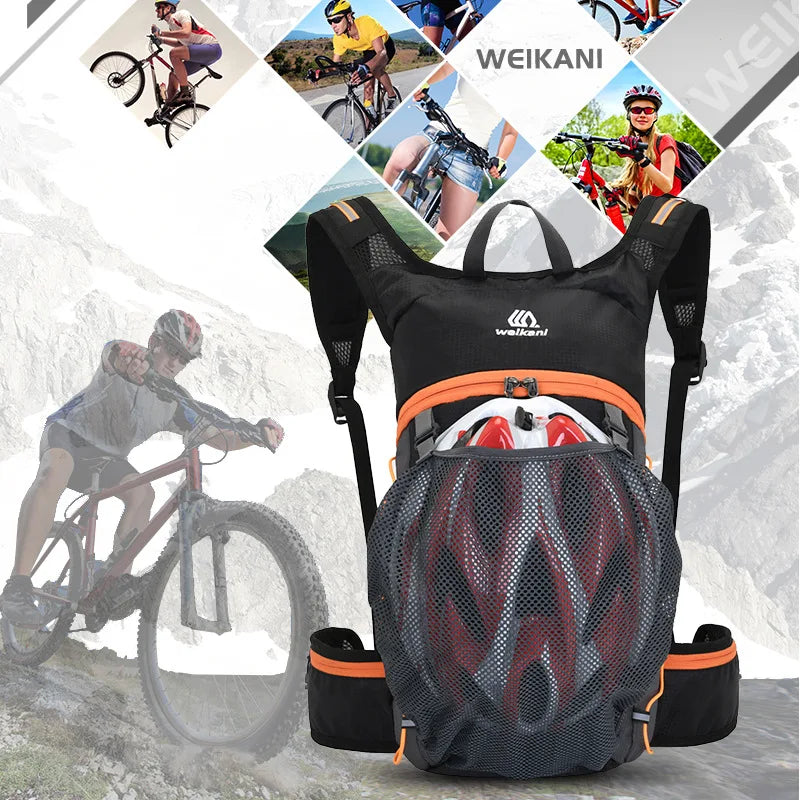 Outdoor Cycling Backpack Mountain Bike Bag Outdoor Double-Shoulder Bag Lightweight Casual Travel Bag Cycling Gear