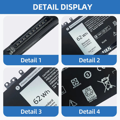New 6MT4T 7.6V 62Wh Laptop battery For Dell Latitude E5470 E5570 14 5470 15 5570 Precision 15 3510 M3510