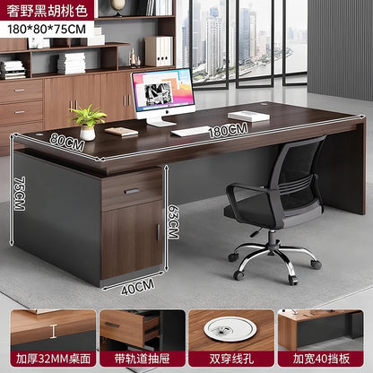 Cabinet Aesthetic Modern Desk Black Unique Gaming Computer Office Desk Design Writing Biurka Komputerowe Home Accessories