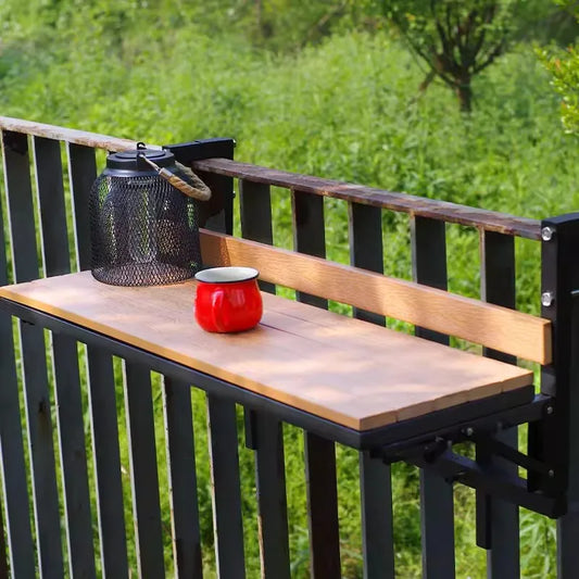 Wooden Outdoor Tables Garden Portable Folding Side Table Simple Modern Removable Study Desk Balcony Outdoor Dining Table