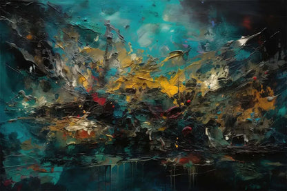 Classic Abstract Wall Art Matte Colour Oil Painting on Canvas Print Poster Home Decor Living Room Bedroom Decorative Painting