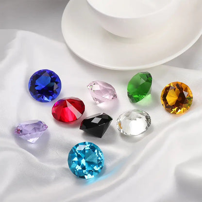 30mm Colorful Crystal Diamond Happy Birthday Wedding Decoration Event Party Supplies
