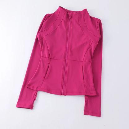 2024 Yoga Clothes Windbreaker Sportswear Woman Running Long Sleeve Sweatshirt Sports Jackets Top Women Workout Tops Activewear