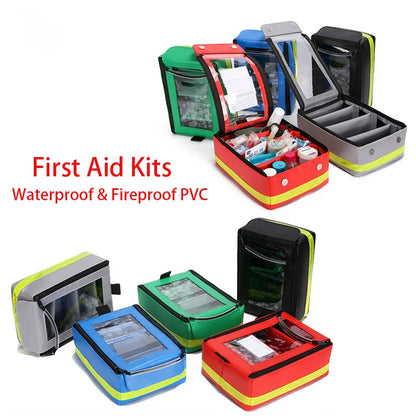 Waterproof First Aid Kit, Lightweight Fireproof Bag, Emergency Sorted Survival Supplies for Outdoor Floating Swimming