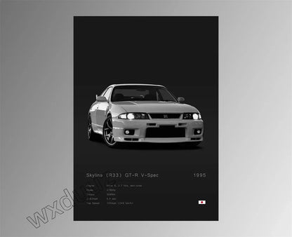 Modern Design Home Decoration Classic Popular Car Brand Motorsport Supercar Canvas Painting Wall Art Aesthetic Room Decor Poster