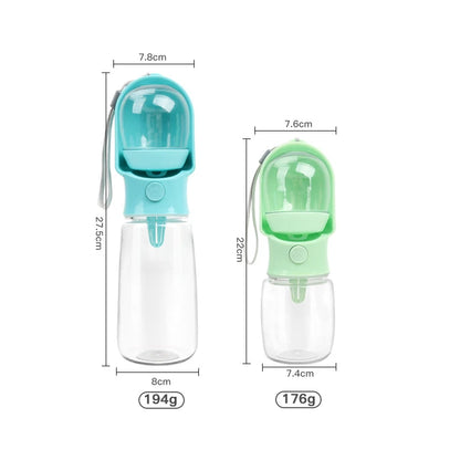 Portable Dog Cat Water Bottle with Storage Food and Water Container for Puppy Pets Dogs Feeder Bowl Outdoor Travel Pet Supplies