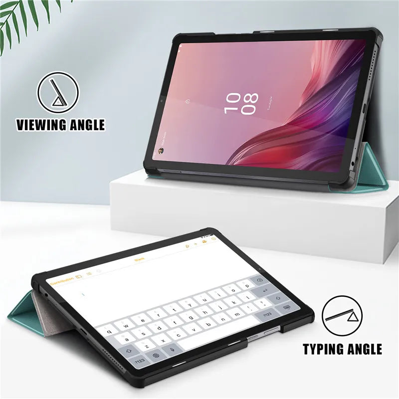 Coque For Lenovo Tab M9 Case 9" Tri-Fold Leather Magnetic Stand Tablet Funda For Lenovo M9 Lenovo Tab M9 tb310fu Smart Cover