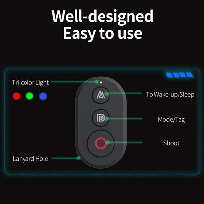 Suitable for DJI  Action 6 remote control Action5 Pro/4 Osmo 360 wireless Bluetooth remote control DJI camera accessories