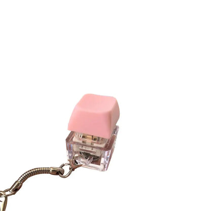 Keyboard Caps Toy Press Stress Relief Fidget Button Key Caps Fidget Keychain Keyboard Keychain Toys Finger Keyboard Key Toy