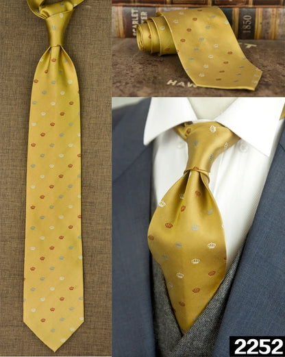 Ties Unusual Pattern Checked Abstract Polka Dots Stripes 100% Silk Jacquard Woven Fashion Brand New Casual Formal Party
