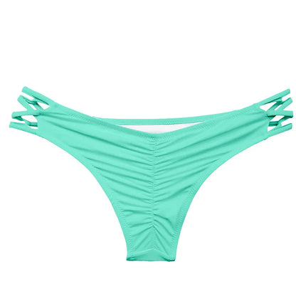 Wholesale Womens Bikinis Bottom Sexy Swimsuit Vintage Swimwear Brazilian Biquini Bathing Suit  Maillot De Bain Femme Plus Size