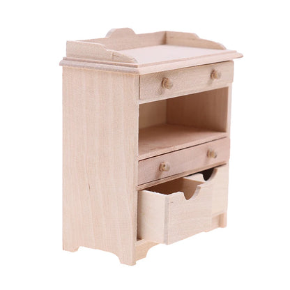 1:12 Dollhouse Miniature Cabinet Set - Living Room Furniture Accessories