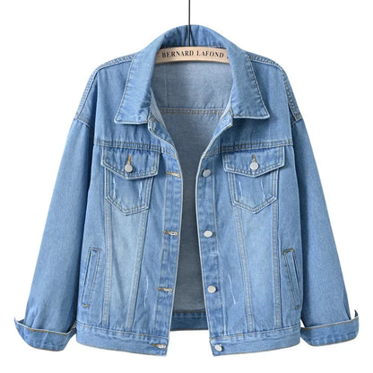 Y2k Denim Jeans Coat Cotton Women Button Spring Autumn Ropa Cardigan Punk Gothic Bomber Jacket Windbreaker Elegant Jackets