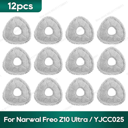 Compatible for Narwal Freo Z10 Ultra / YJCC025 Accessories Roller Brush Hepa Filter Dust Bag Mop Cloth
