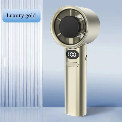 New Handheld Fan 120 Speed Portable Bladeless Desktop Fans Rechargeable Instant Cooling With Ice Mode For Men Women