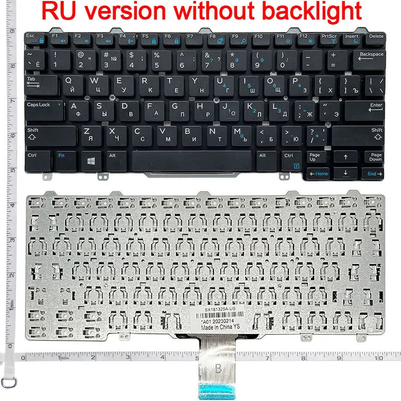 US Laptop Keyboard For DELL Latitude  7350 E7250 3150 3160 3165 12-5000 5280 5290 5250 Latitude 7280 7380 E5250 E7270 E5270