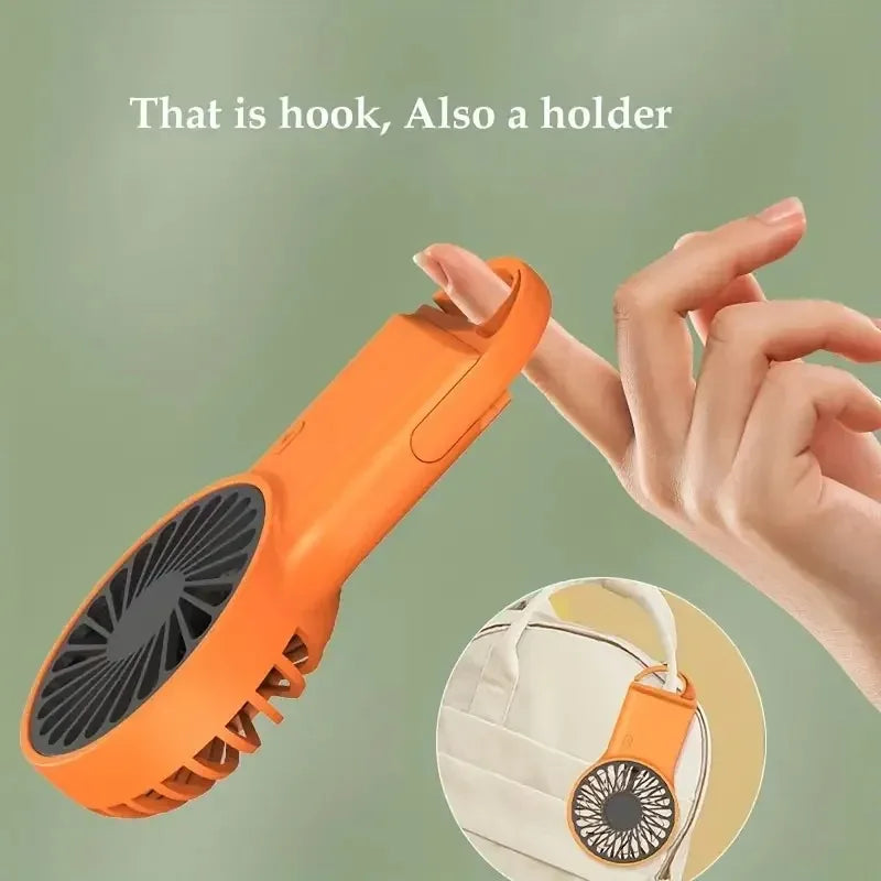 Portable Mini Fan USB Rechargeable Silent Fan Convenient To Carry Suitable for Home Office Travel Camping Handheld Pocket Fan