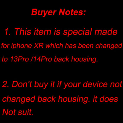 Magnetic Hard Phone Case For Diy XR turned to 15Pro Transparent Cover for XR Changed to 14pro 13Pro Protect Cases