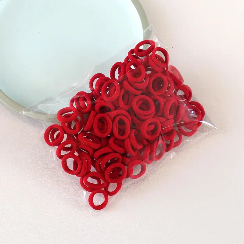 2pc Pet Supplies 100pcs/set Elastic Pet Hair Band Dog Grooming Accessories Bow with Hair Bands for Dogs Headwear Puppy Cat Bow