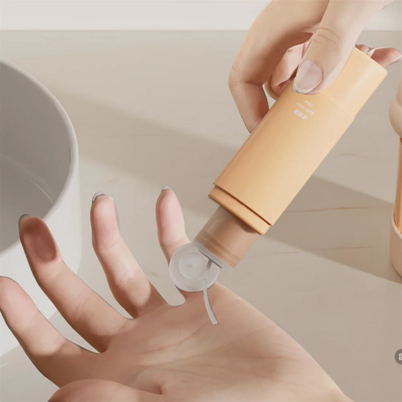 Travel Bottle Portable Refillable Split Bottling Double Sealed Covers Lotion Storage Bottles Squeezable Liquid Container Box