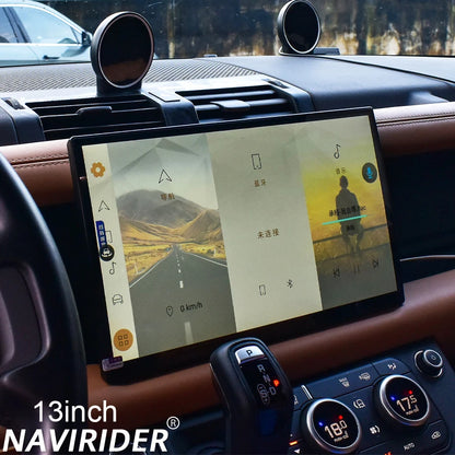 Navirider GPS Navigation Auto Carplay For Land Rover Defender 90/110/130 L663 2018-2024 Car Radio 4G 13 Inch Android 15 Screen