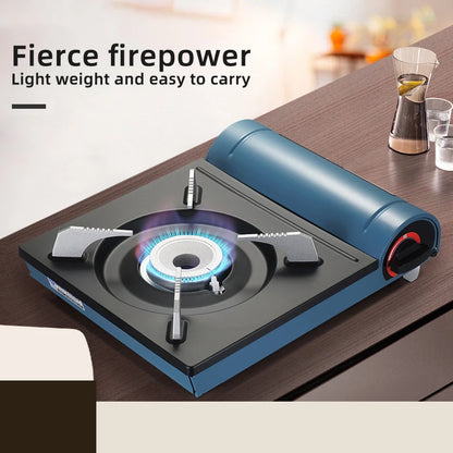 Outdoor Travel Portable Black Gas Stove Hot Pot Restaurant Restaurant Commercial Single Gas Stove RV Gas Stove