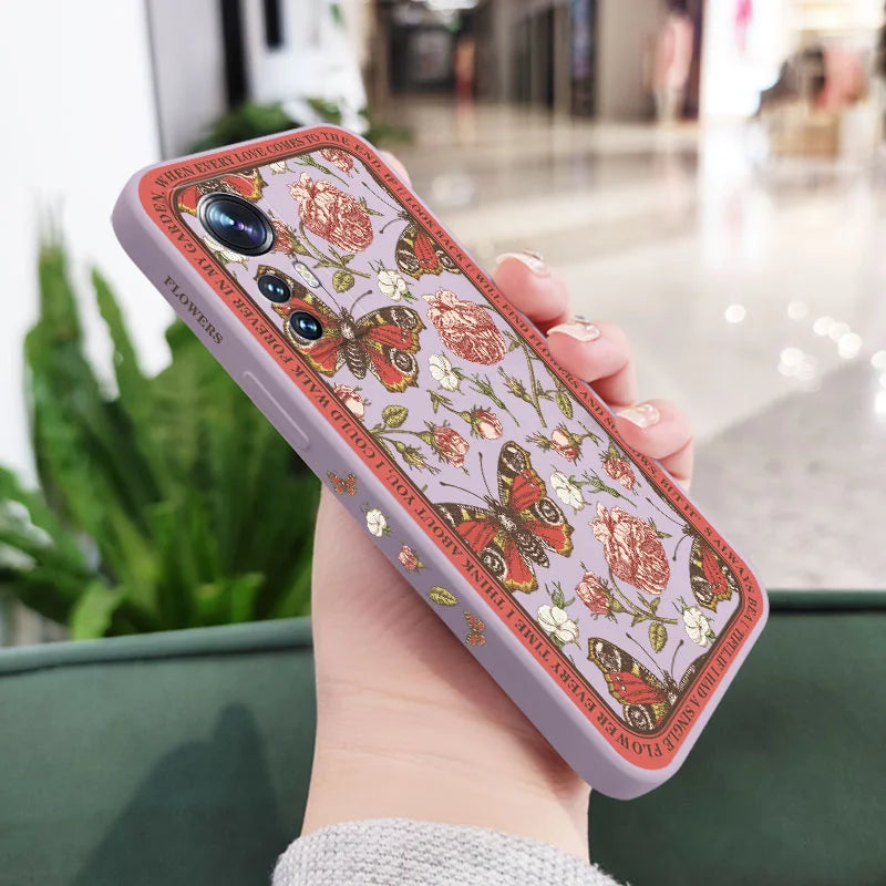 Classicism Flower Phone Case For Xiaomi Mi 17 15T 14T 14 13 13T 12 12T 11 Ultra lite 10 10S 11T 10T 9T Pro Lite Poco F5 5G Pro