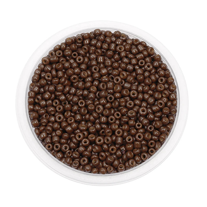 1000/500pcs 3/4mm Glass Seed Beads DIY Accessories Jewellery Making Materials Supplies Pony Bead For Craft Bracelets Jewelry