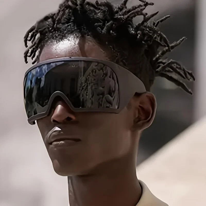 Oversized Sunglasses Men Wrap Anti Wind Personal Large Shades Futuristic Fashion Future Shield Uv400 Cycling Motorcycle