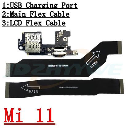 USB Fast Charging Charger Board For Xiaomi Mi 10T 11T 11 Pro Ultra 12 12T 13 Pro Ultra 13T 14 Pro Main Motherboard Flex Cable