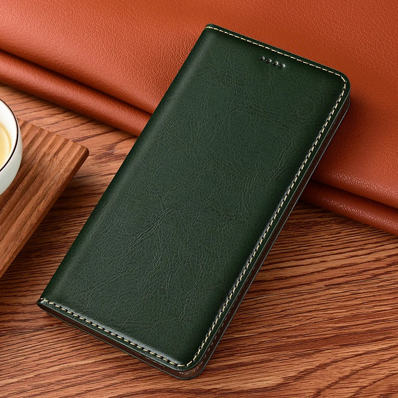 Phone Case for XiaoMi Mi Mix 2 2s 3 4 Mi Max 2 3 4 Pro Crazy Horse Genuine Leather Magnetic Flip Cover