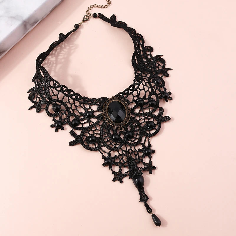 Elegant Black Lace Necklace for Women Collar Femme Choker Necklaces Girls Party Festival Jewelry Gifts