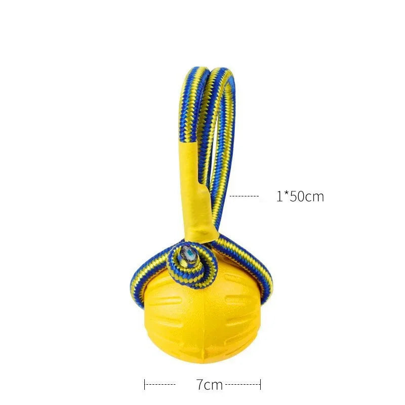 Pet Ball Toy without Rope Interactive Dog Training Chew Tooth Cleaning Indestructible Healthy Solid Core EVA Durable Elastic Toy