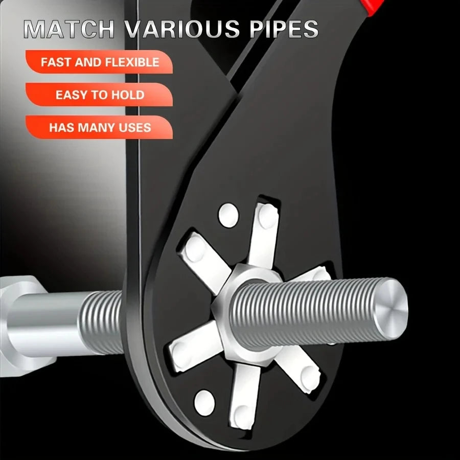Magic Wrench 6 Inch 8 Inch Multi-purpose Hexagonal Alloy Steel Manual Clampable Movable Hexagonal Wrench