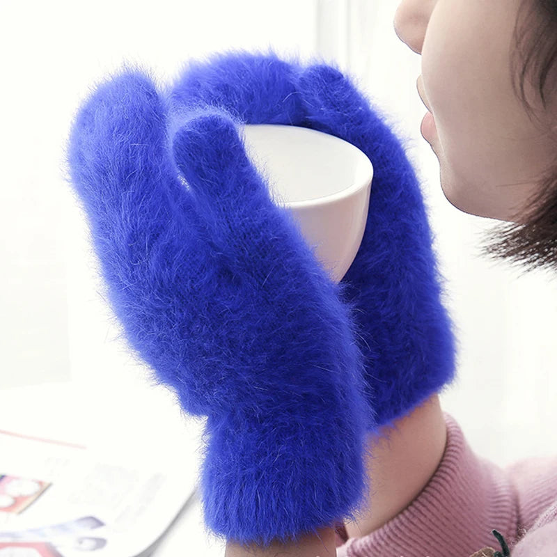 Gloves women's winter cute plush warm riding gloves women gloves womens gloves women winter gloves winter gloves women