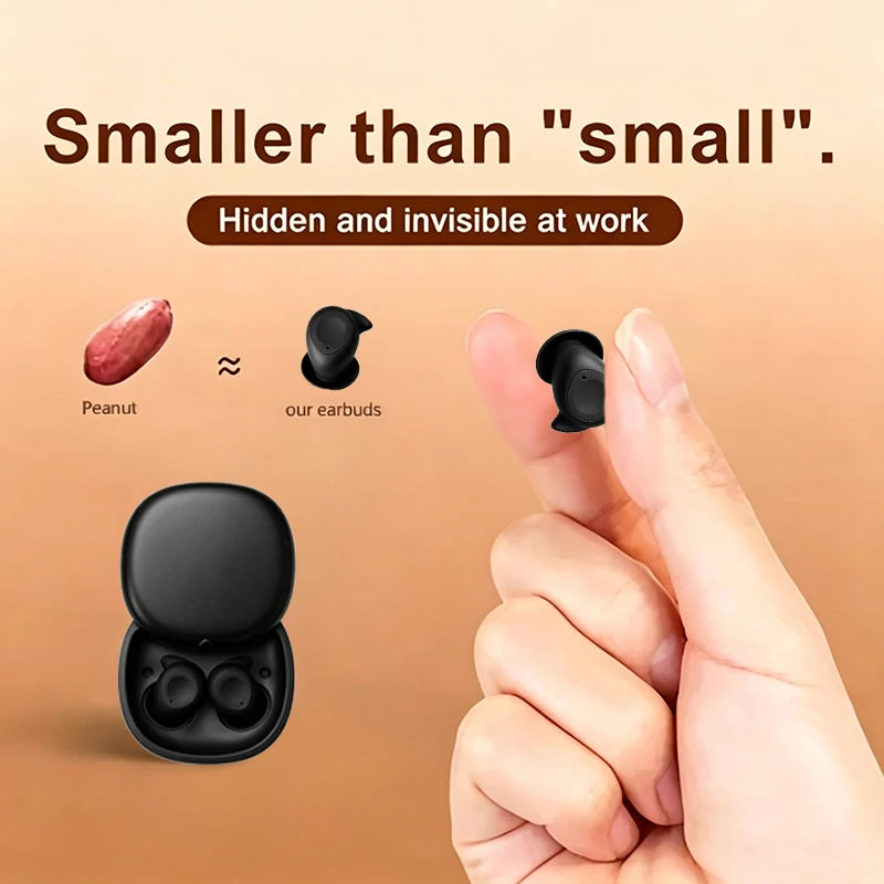 101-Wireless headphones with noise cancellation, in-ear type, equipped with a charging case, high-fidelity stereo sound.