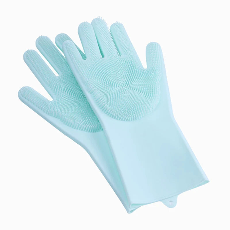 Pet Bath Glove Soft TPR Massage Grooming Mitt Dog Cat Shower Brush Hair Remover Cleaning Glove
